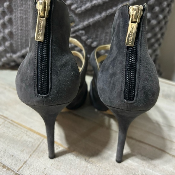 ❤️Jimmy Choo Leashed Piped Cutout Sandal-Sz 10.5 - Picture 5 of 8